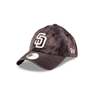 Blue San Diego Padres Hat - New Era MLB Hand Brush Wash Casual Classic Adjustable Caps USA2573186